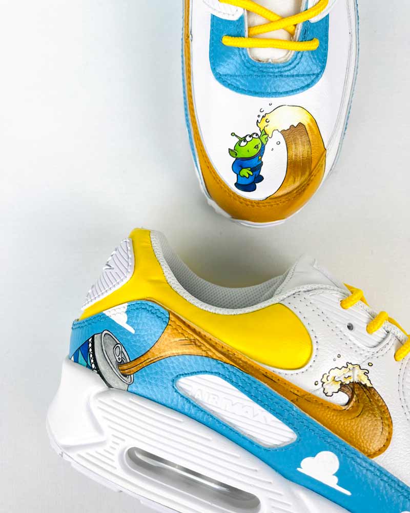scarpa custom birra e alieni