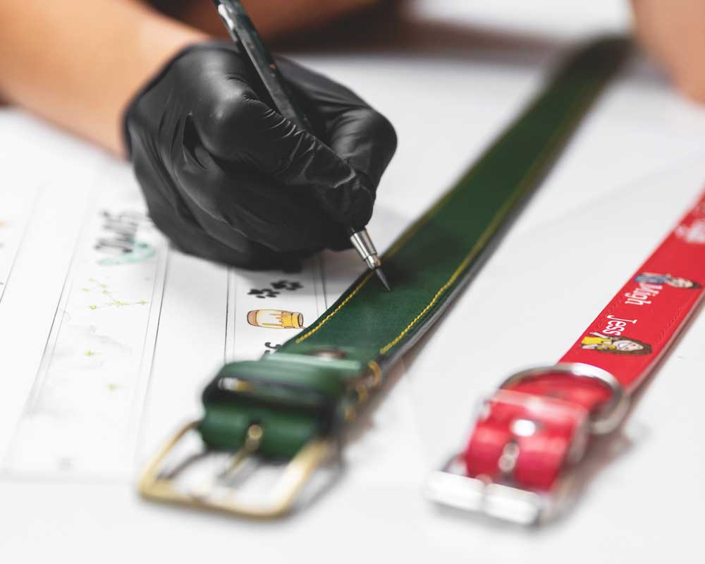 Accessori personalizzati in pelle